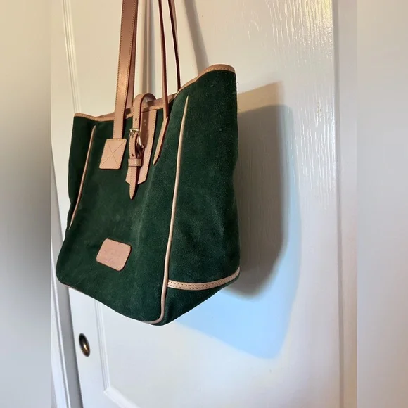 VINTAGE DOONEY & BOURKE Suede Leather Tote Bag - Picture 6 of 16